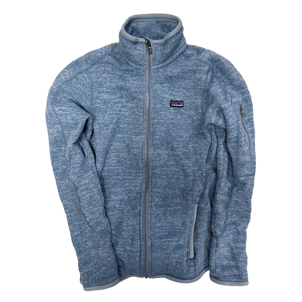 Patagonia Better Sweater Full Zip Fleece Jacket Blue Heather Women XS